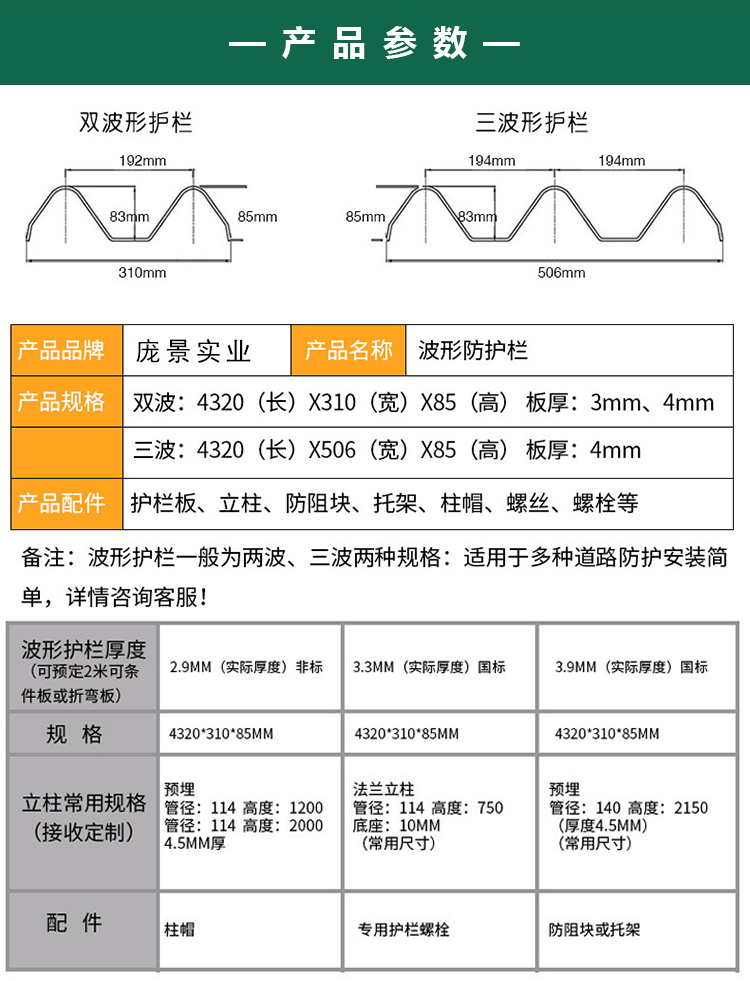 江西波形梁钢护栏-河南庞景实业有限公司